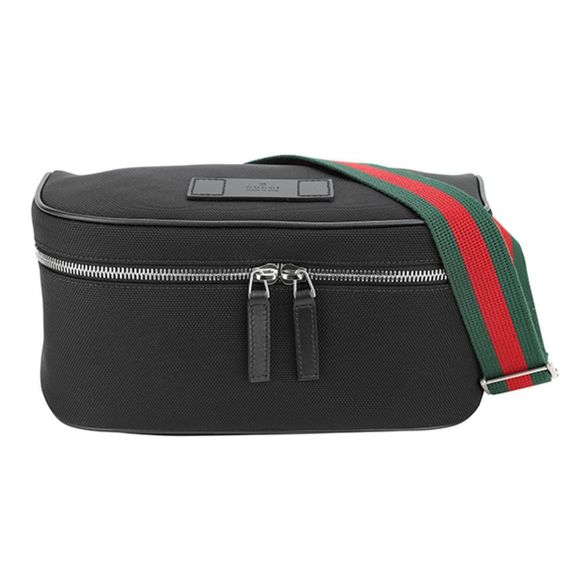 Gucci Waist Bag Body Bag Techno Canvas Black - Picture 1 of 8